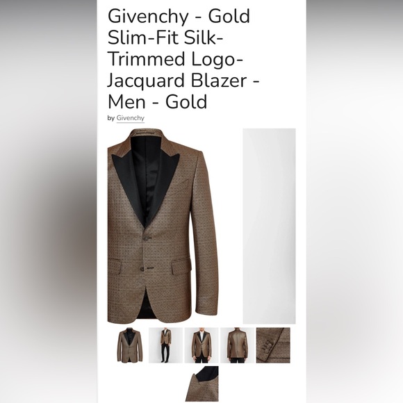 Givenchy gold & black “4G” logo blazer - Picture 15 of 15
